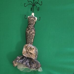Elegant Black Dress Form Jewelry Holder
